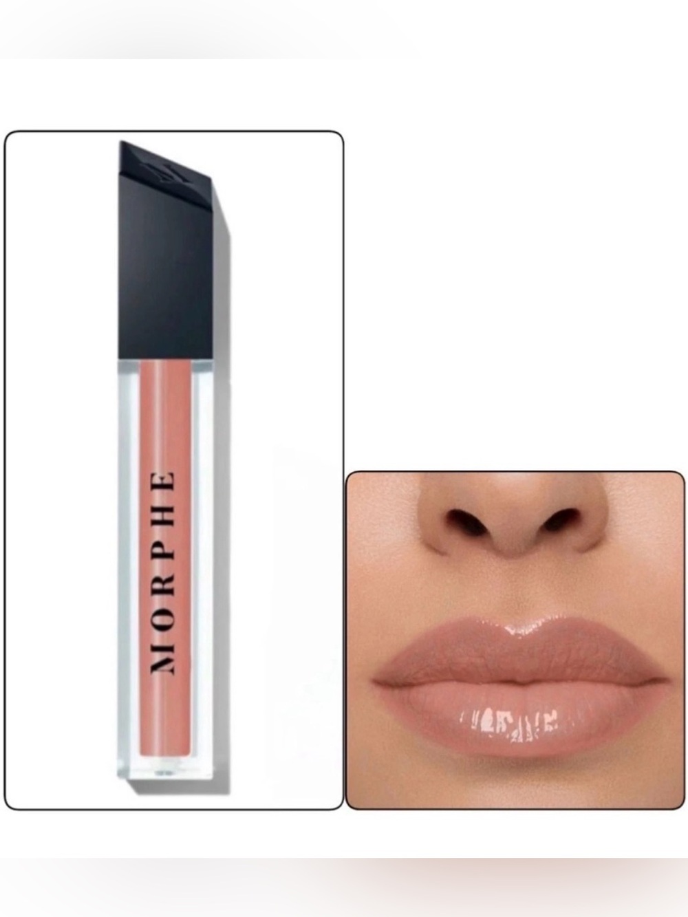 Morphe Lip Gloss "Sing Along" neutral nude beige lip color gloss